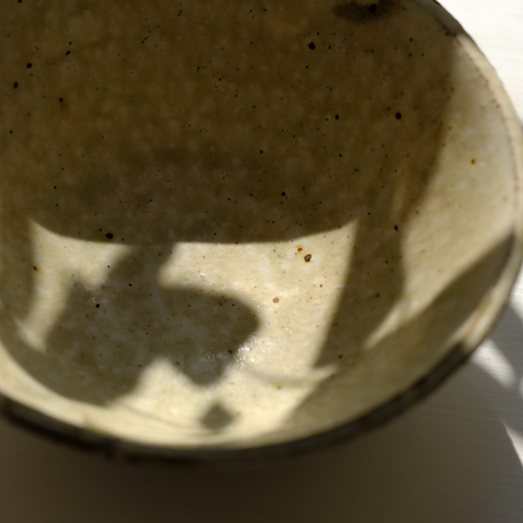 Marco Minetti, Korean sabal (bowl), small, greenish | ash glaze (MM09)