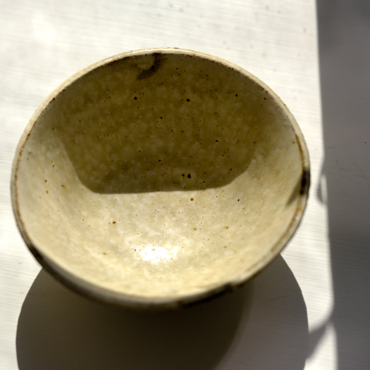 Marco Minetti, Korean sabal (bowl), small, greenish | ash glaze (MM09)