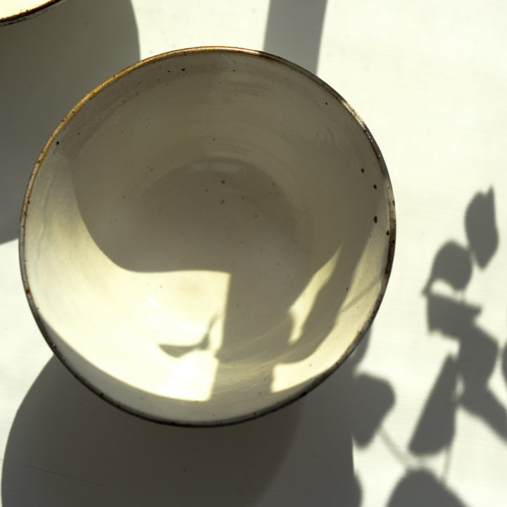 Marco Minetti, Korean Sabal, serving bowl, white | feldspar glaze (MM10)