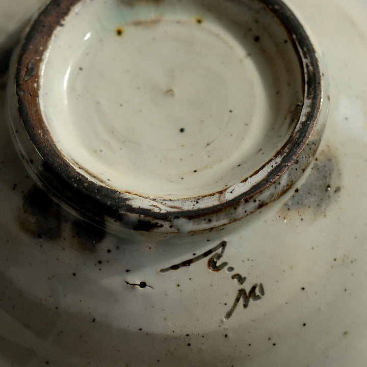 Marco Minetti, Korean Sabal, serving bowl, white | feldspar glaze (MM10)