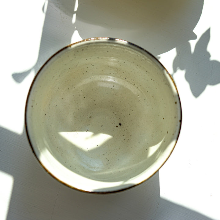 Marco Minetti, Korean sabal, serving bowl, white | feldspar glaze (MM11)