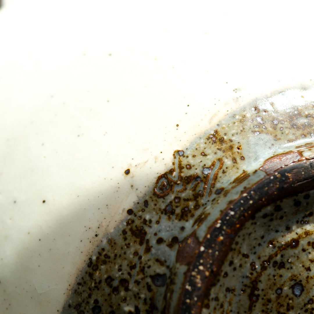 Marco Minetti, Korean sabal, serving bowl, white | feldspar glaze (MM12)