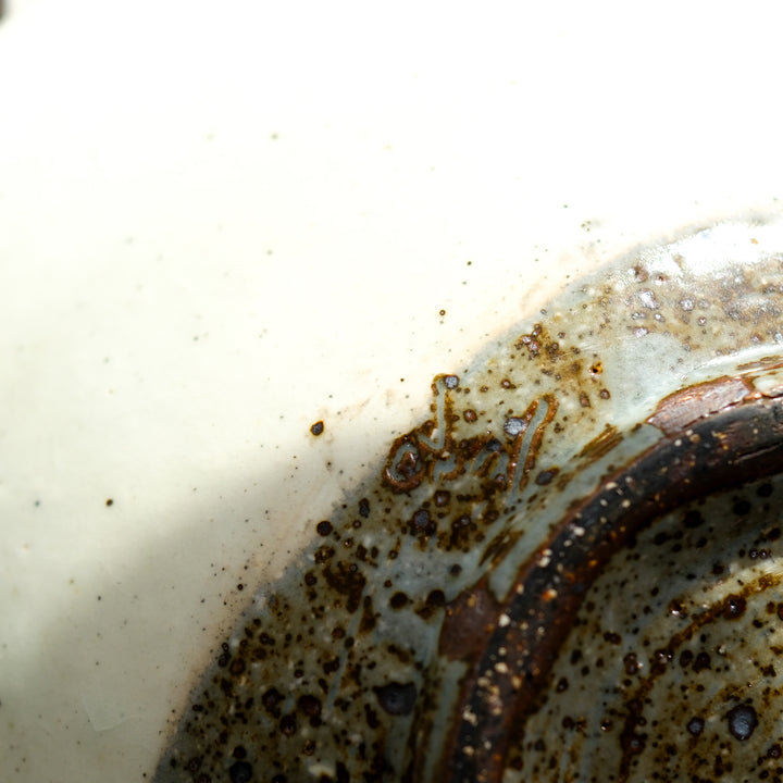 Marco Minetti, Korean sabal, serving bowl, white | feldspar glaze (MM12)