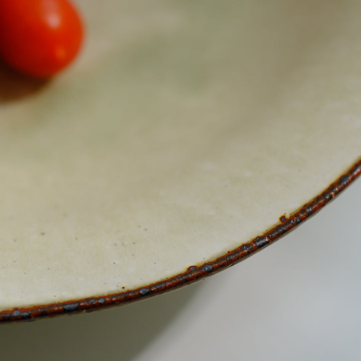 Marco Minetti, Korean sabal, serving bowl, greenish | ash glaze (MM13)