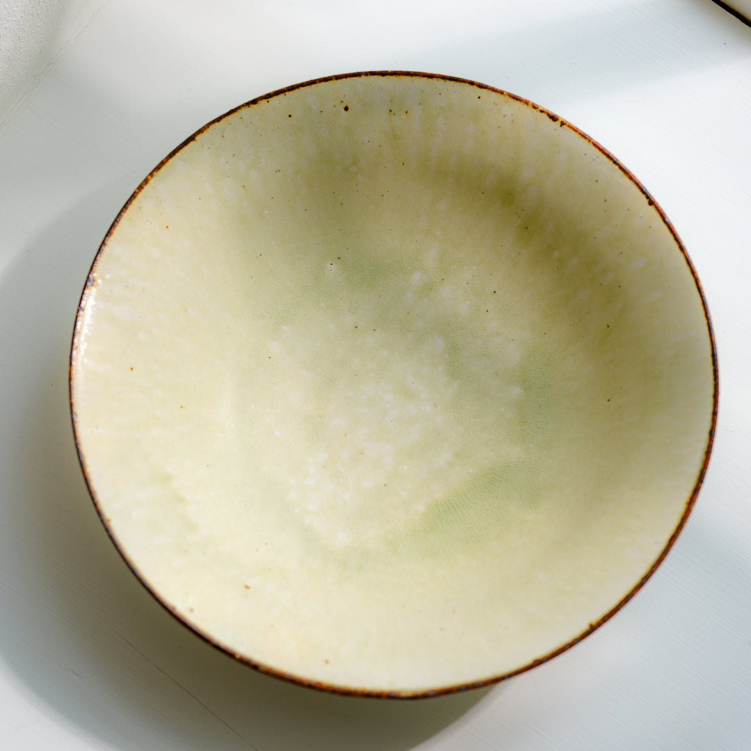 Marco Minetti, Korean sabal, serving bowl, greenish | ash glaze (MM13)