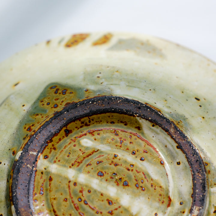 Marco Minetti, Korean sabal, serving bowl, greenish | ash glaze (MM13)
