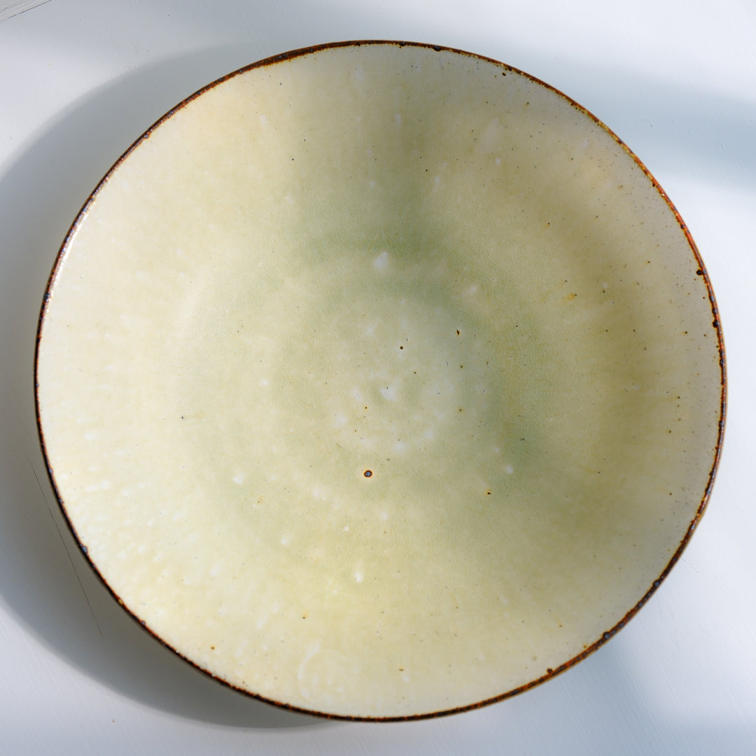 Marco Minetti, Korean sabal, serving bowl, greenish | ash glaze (MM14)