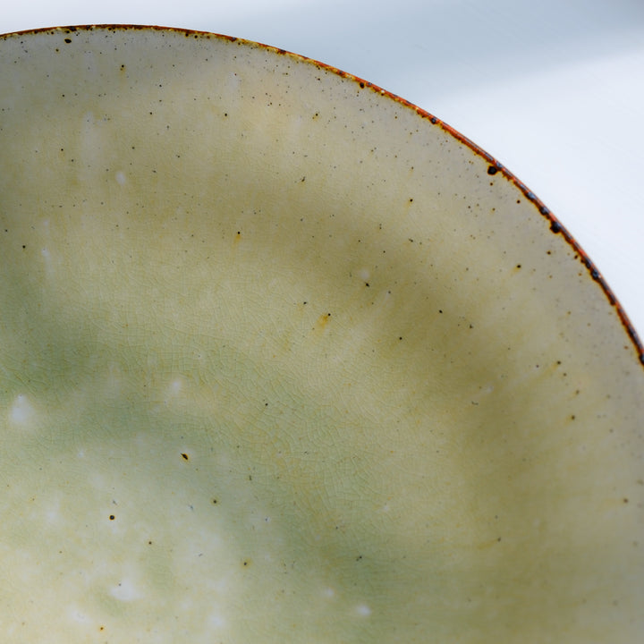 Marco Minetti, Korean sabal, serving bowl, greenish | ash glaze (MM14)