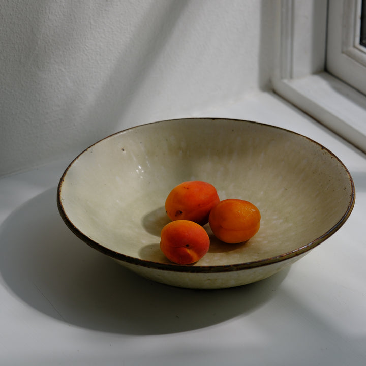 Marco Minetti, Korean sabal, serving bowl, greenish | ash glaze (MM15)