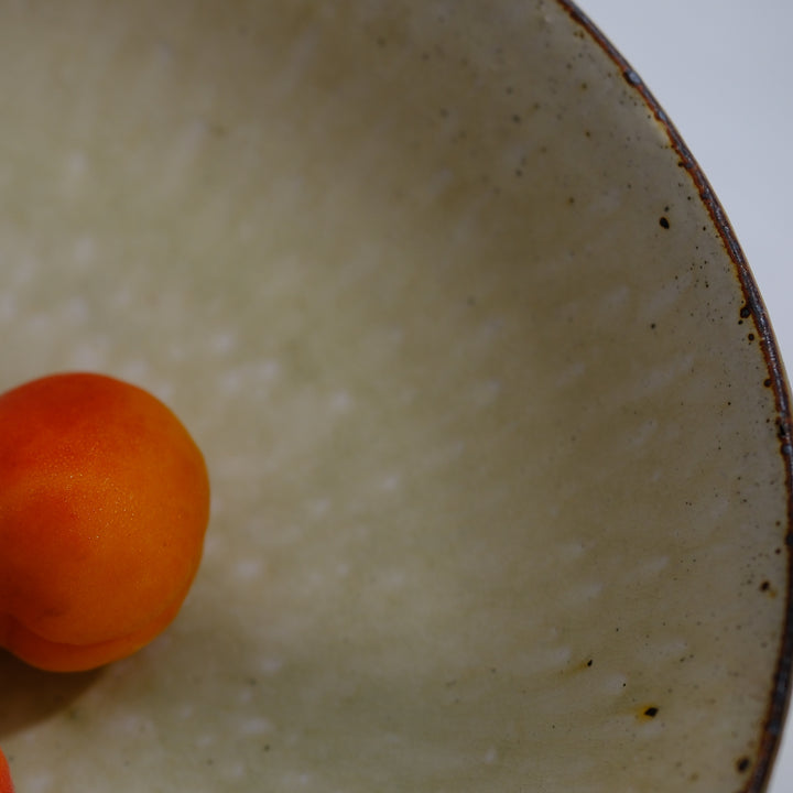 Marco Minetti, Korean sabal, serving bowl, greenish | ash glaze (MM15)