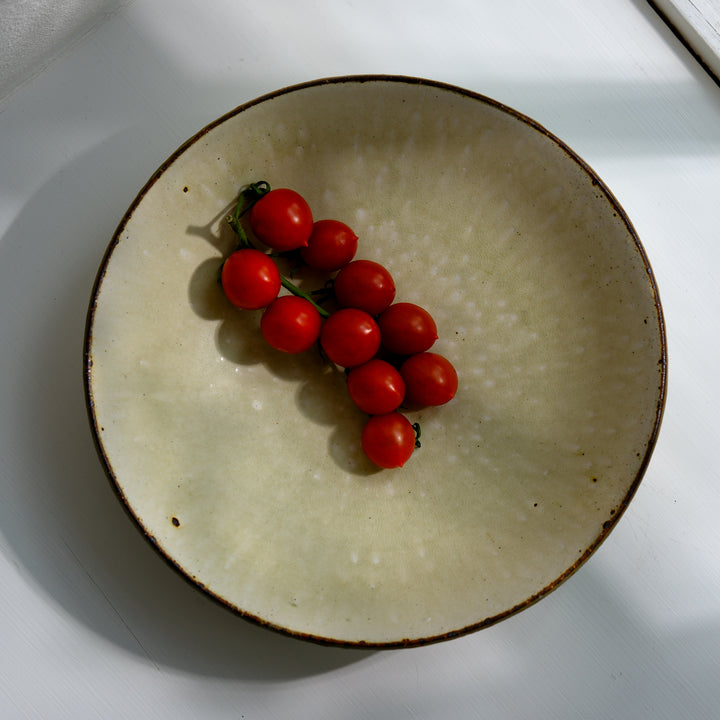 Marco Minetti, Korean sabal, serving bowl, greenish | ash glaze (MM15)
