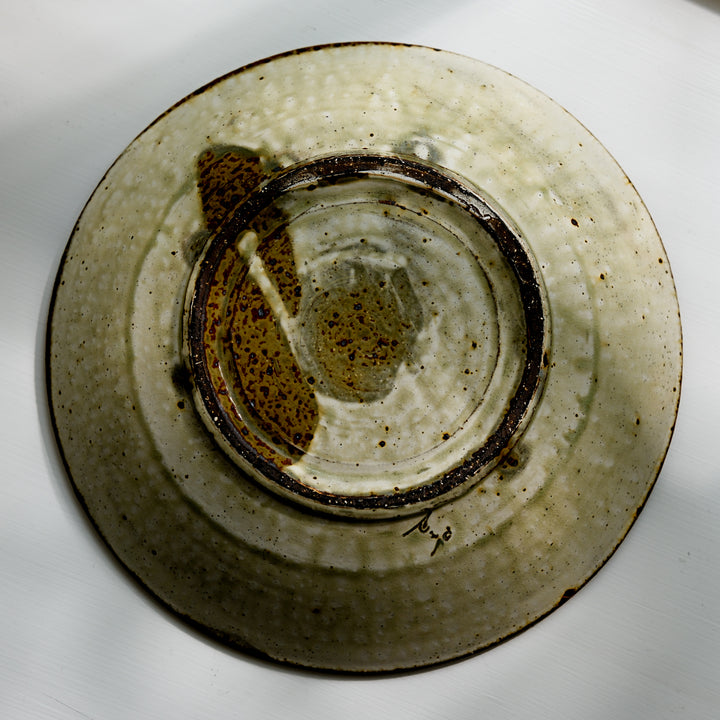 Marco Minetti, Korean sabal, serving bowl, greenish | ash glaze (MM15)