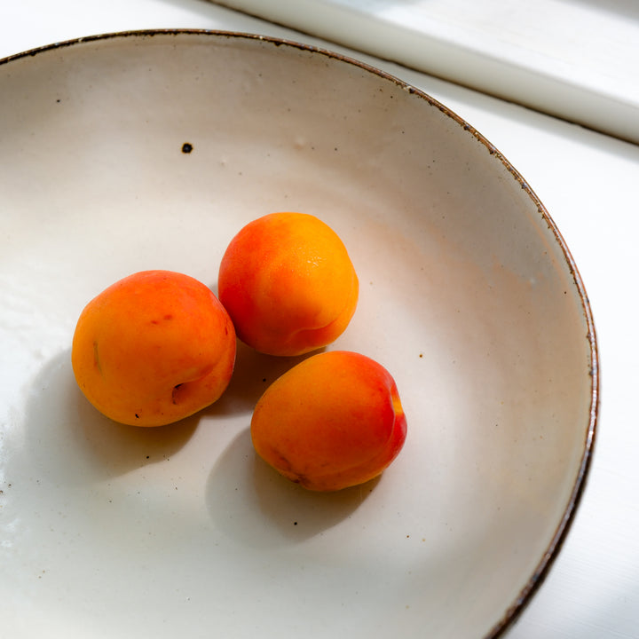 Marco Minetti, Korean sabal, serving bowl, white | feldspar glaze (MM16)