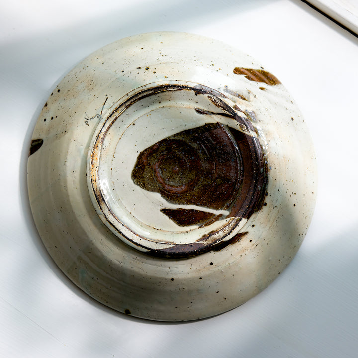 Marco Minetti, Korean sabal, serving bowl, white | feldspar glaze (MM16)