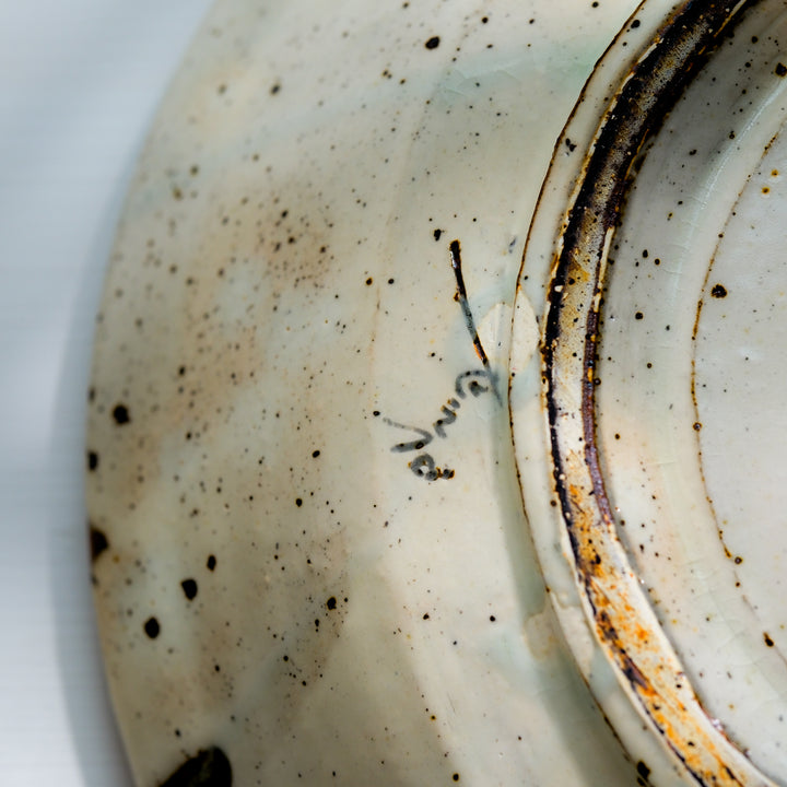 Marco Minetti, Korean sabal, serving bowl, white | feldspar glaze (MM16)