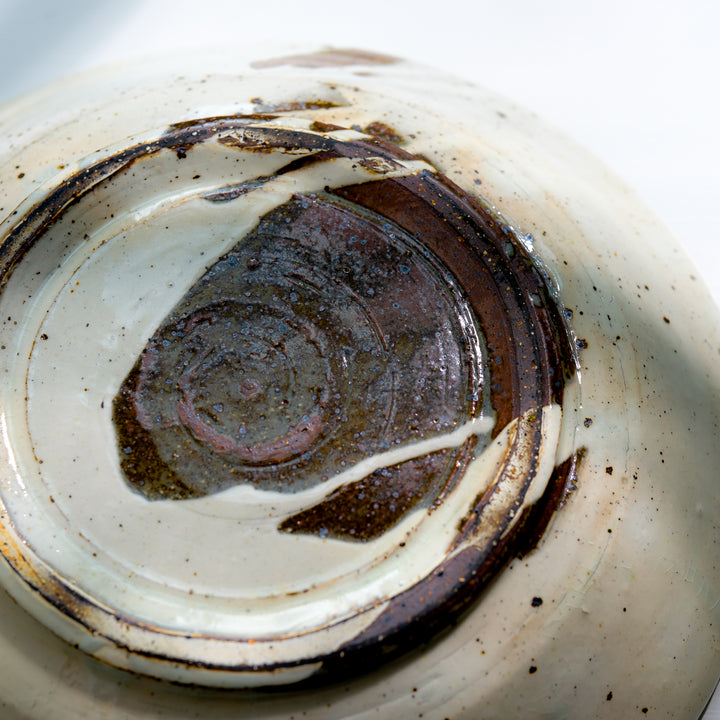 Marco Minetti, Korean sabal, serving bowl, white | feldspar glaze (MM16)