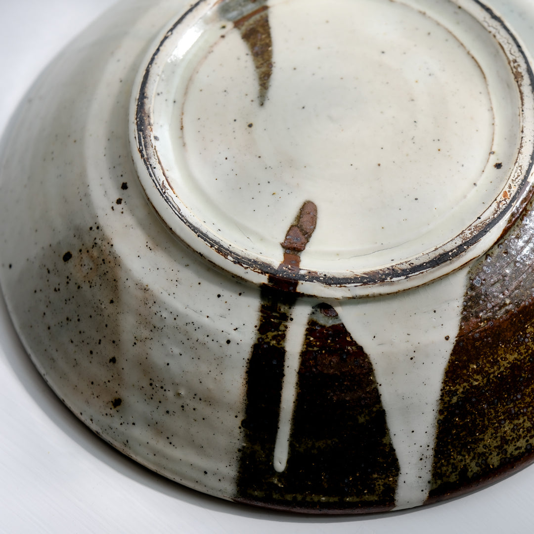 Marco Minetti, Korean sabal, serving bowl, white | feldspar glaze (MM17)