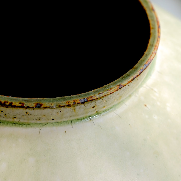 Marco Minetti, Buncheong vase, Korean-style, greenish | ash glaze (MM18)