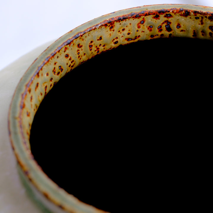 Marco Minetti, Buncheong vase, Korean-style, greenish | ash glaze (MM18)