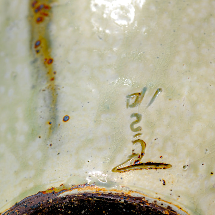 Marco Minetti, Buncheong vase, Korean-style, greenish | ash glaze (MM18)