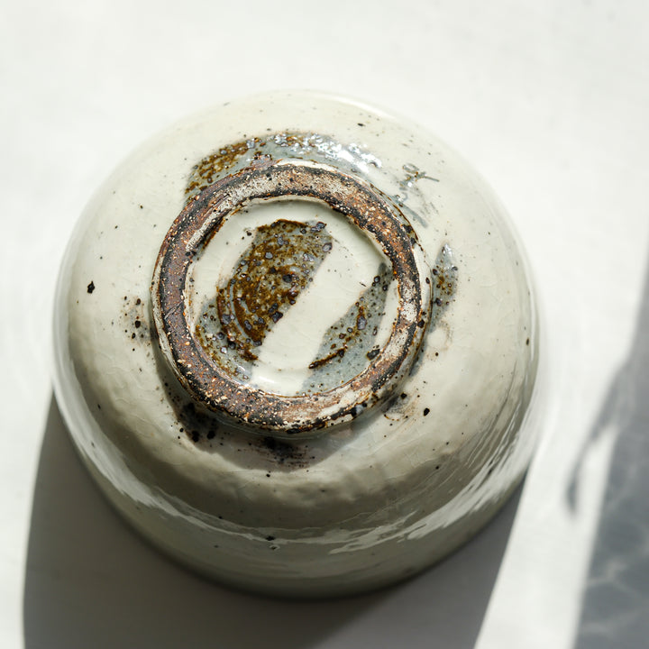 Marco Minetti, Matcha bowl, rounded, white | feldspar glaze (MM20)