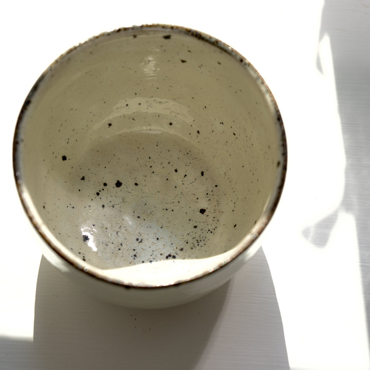 Marco Minetti, Matcha bowl, rounded, white | feldspar glaze (MM20)