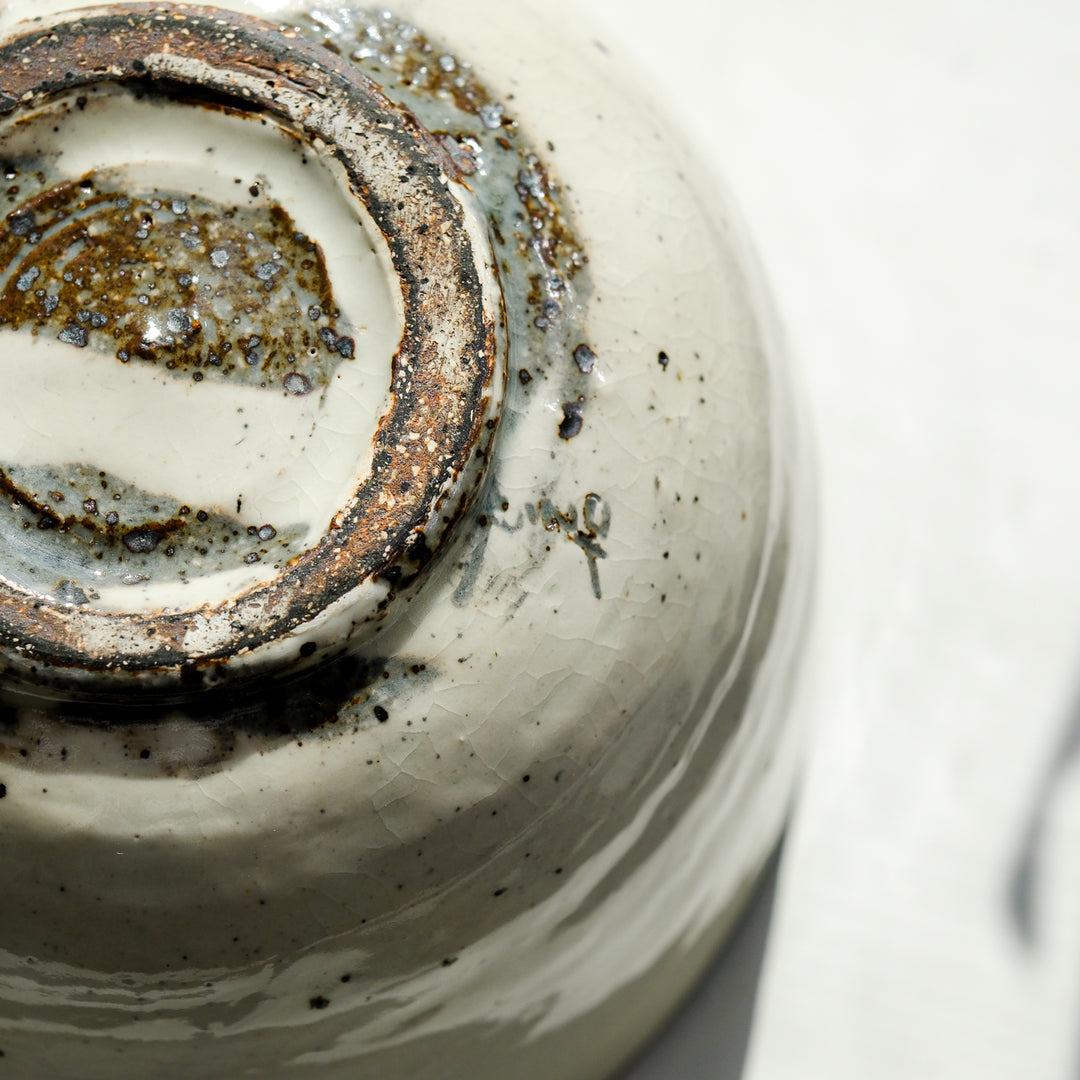 Marco Minetti, Matcha bowl, rounded, white | feldspar glaze (MM20)