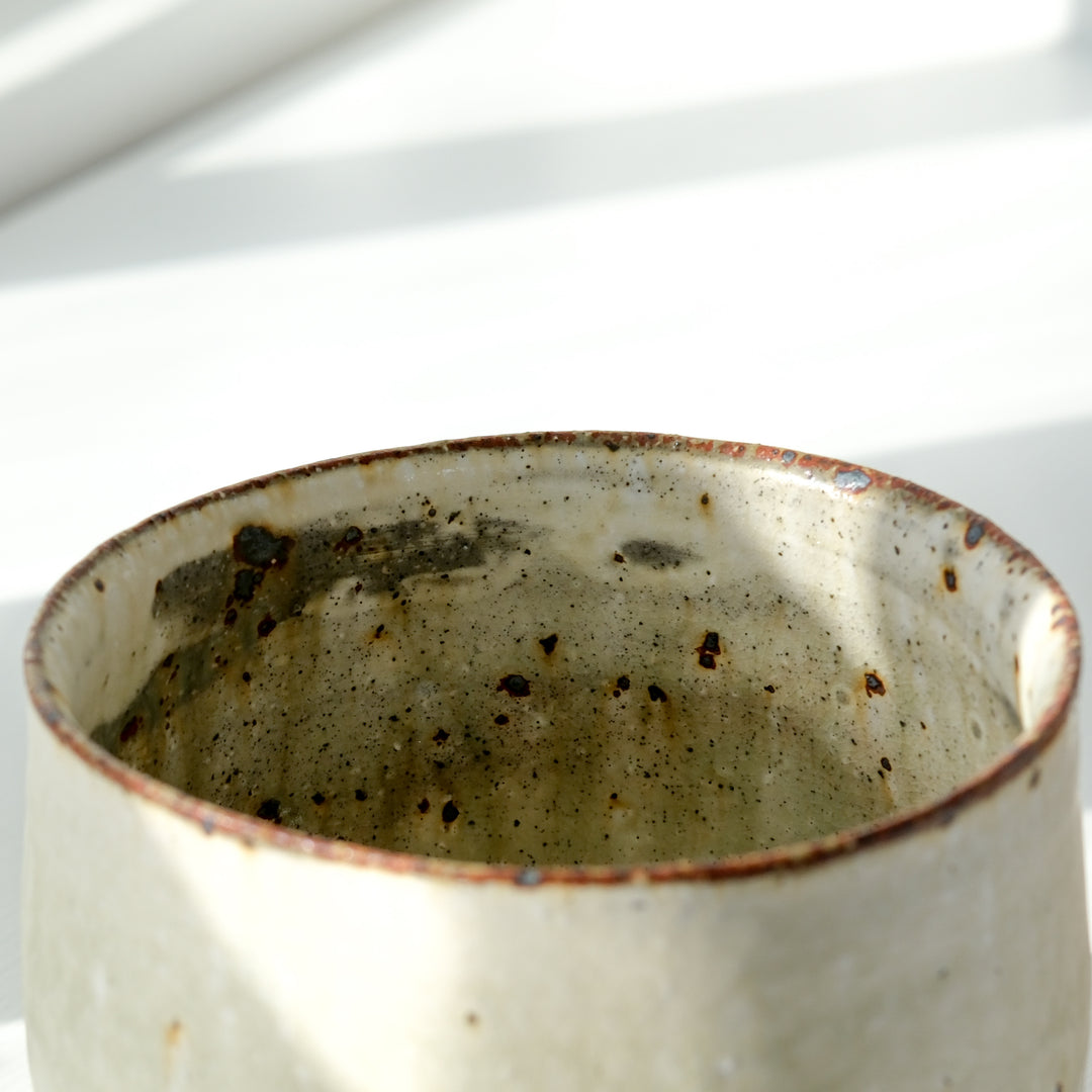 Marco Minetti, Matcha bowl, rounded shape, matt green | feldspar glaze (MM29)