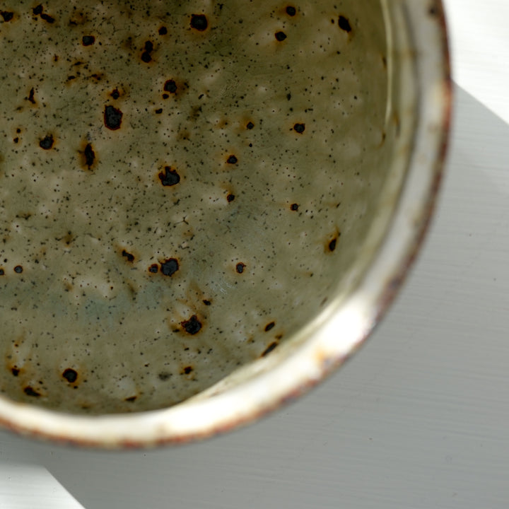 Marco Minetti, Matcha bowl, rounded shape, matt green | feldspar glaze (MM29)