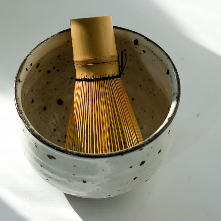 Marco Minetti, Matcha bowl, rounded shape, white | feldspar glaze (MM25)