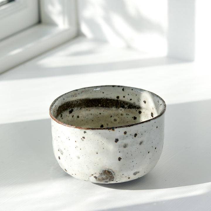 Marco Minetti, Matcha bowl, rounded shape, white | feldspar glaze (MM24)