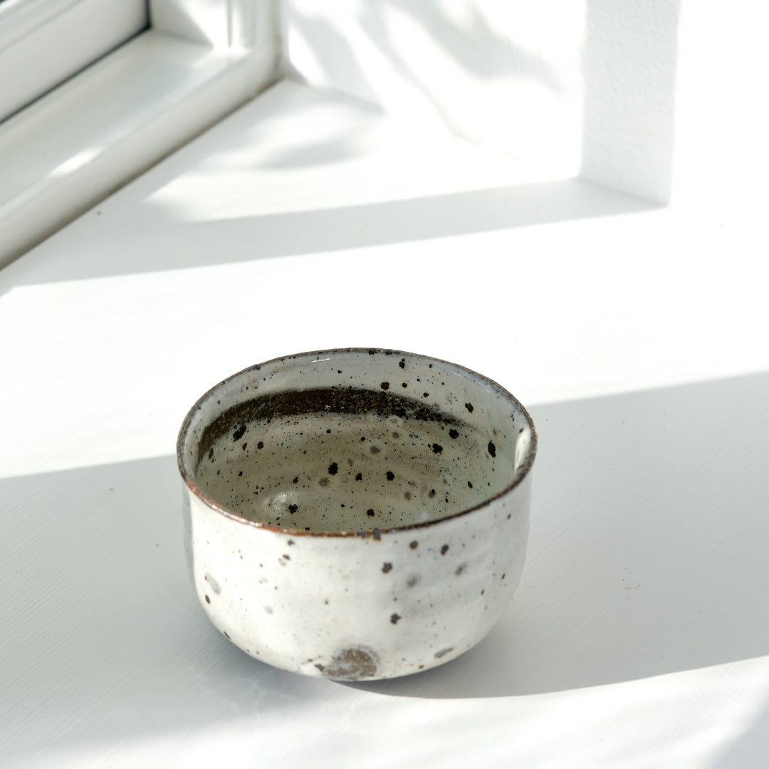 Marco Minetti, Matcha bowl, rounded shape, white | feldspar glaze (MM24)