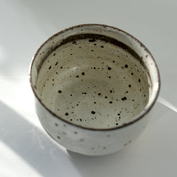 Marco Minetti, Matcha bowl, rounded shape, white | feldspar glaze (MM24)
