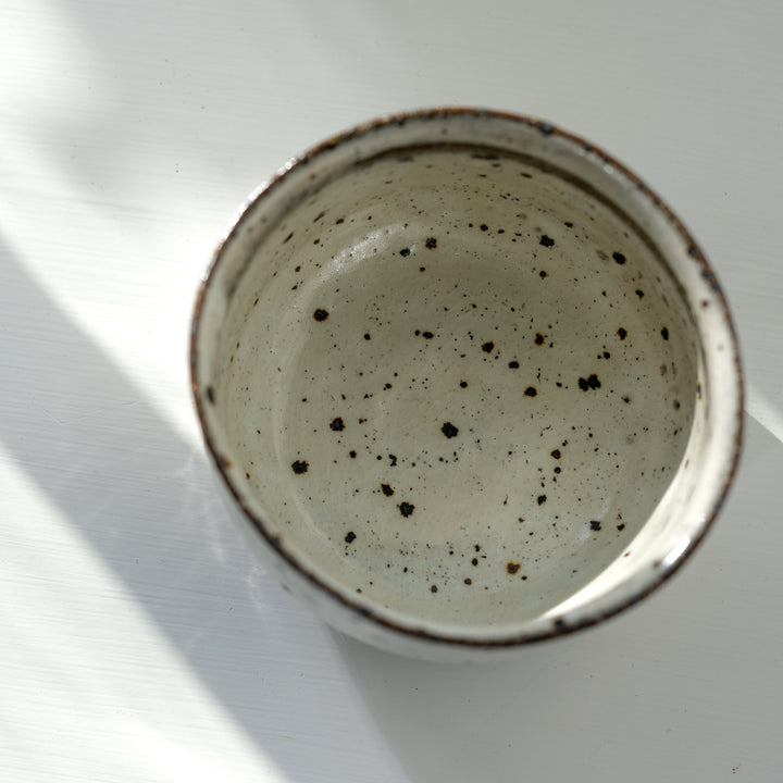 Marco Minetti, Matcha bowl, rounded shape, white | feldspar glaze (MM24)