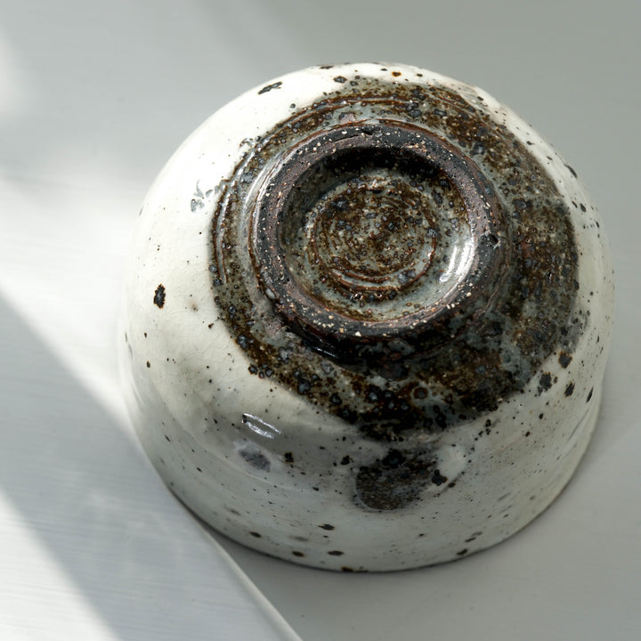 Marco Minetti, Matcha bowl, rounded shape, white | feldspar glaze (MM24)