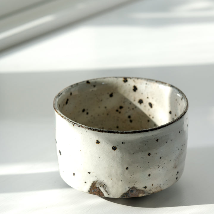 Marco Minetti, Matcha bowl, straight shape, white | feldspar glaze (MM22)