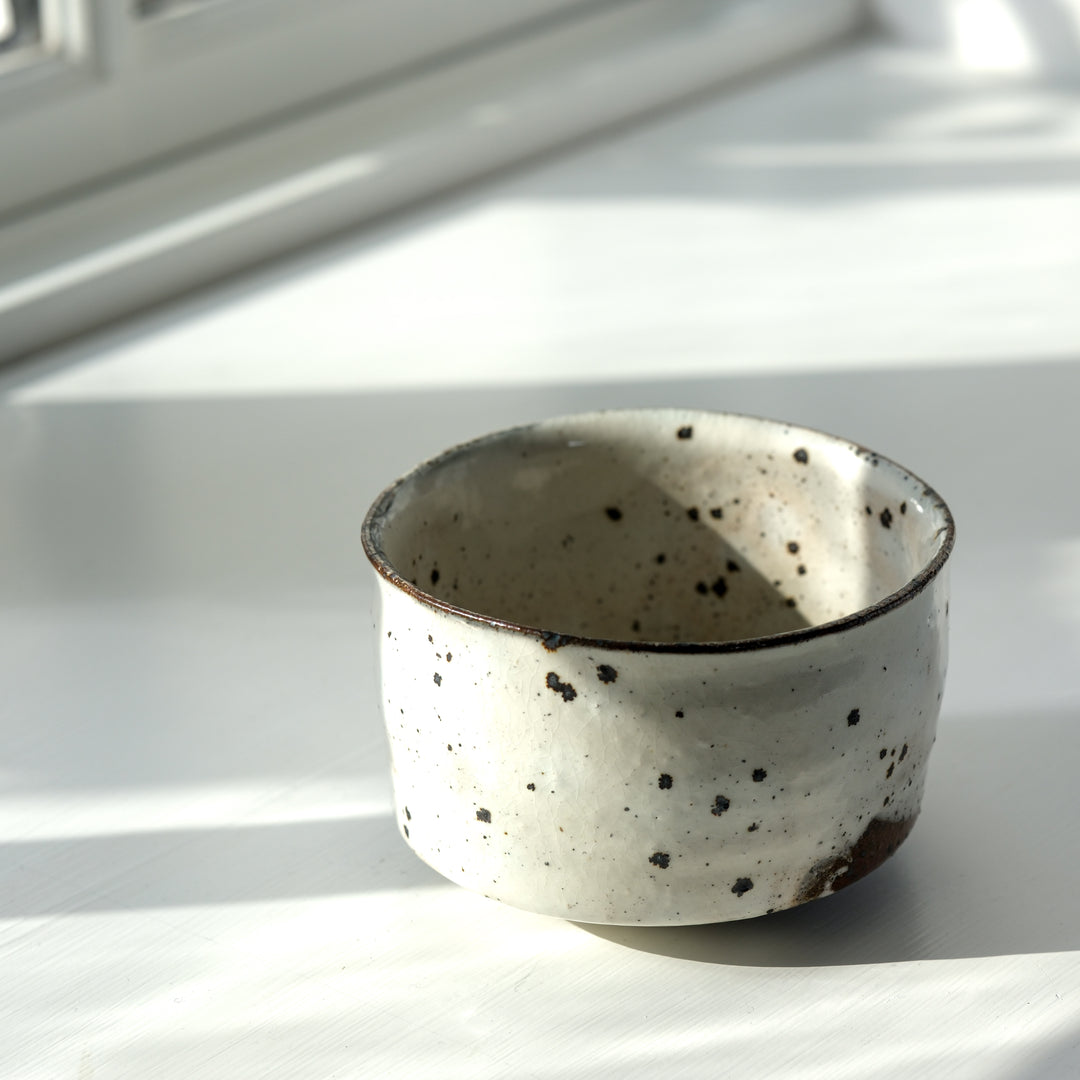 Marco Minetti, Matcha bowl, straight shape, white | feldspar glaze (MM22)