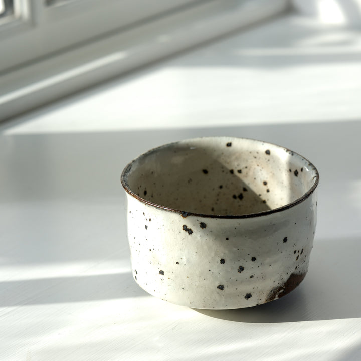Marco Minetti, Matcha bowl, straight shape, white | feldspar glaze (MM22)