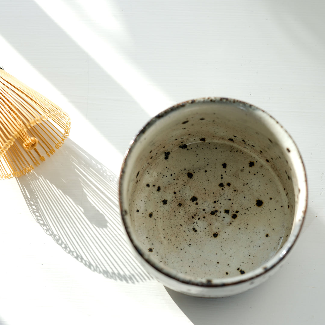 Marco Minetti, Matcha bowl, straight shape, white | feldspar glaze (MM22)