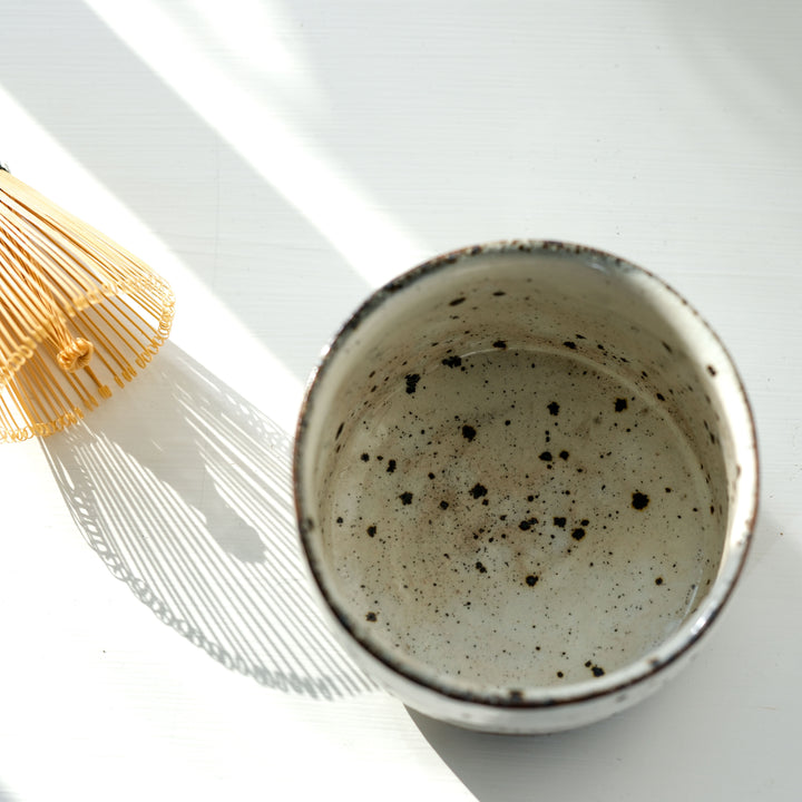 Marco Minetti, Matcha bowl, straight shape, white | feldspar glaze (MM22)