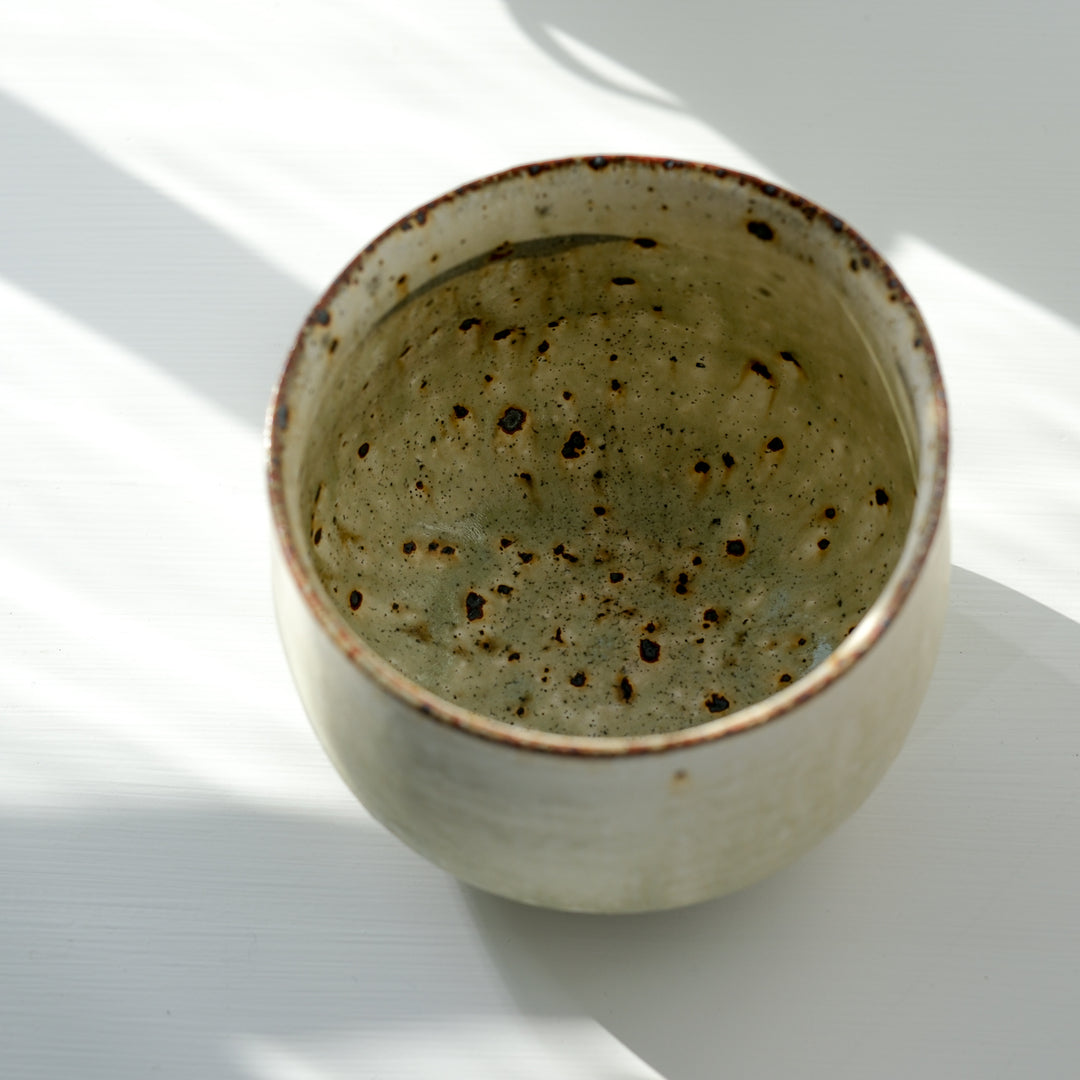 Marco Minetti, Matcha bowl, rounded shape, matt green | feldspar glaze (MM29)