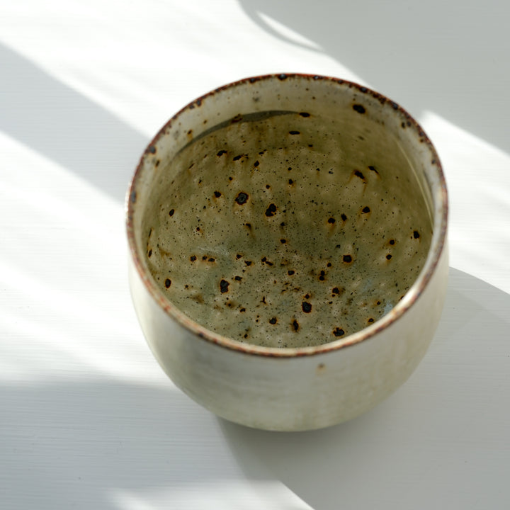 Marco Minetti, Matcha bowl, rounded shape, matt green | feldspar glaze (MM29)