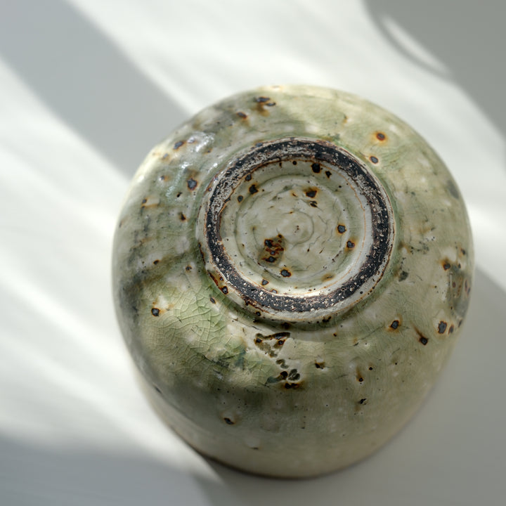 Marco Minetti, Matcha bowl, rounded shape, matt green | feldspar glaze (MM29)