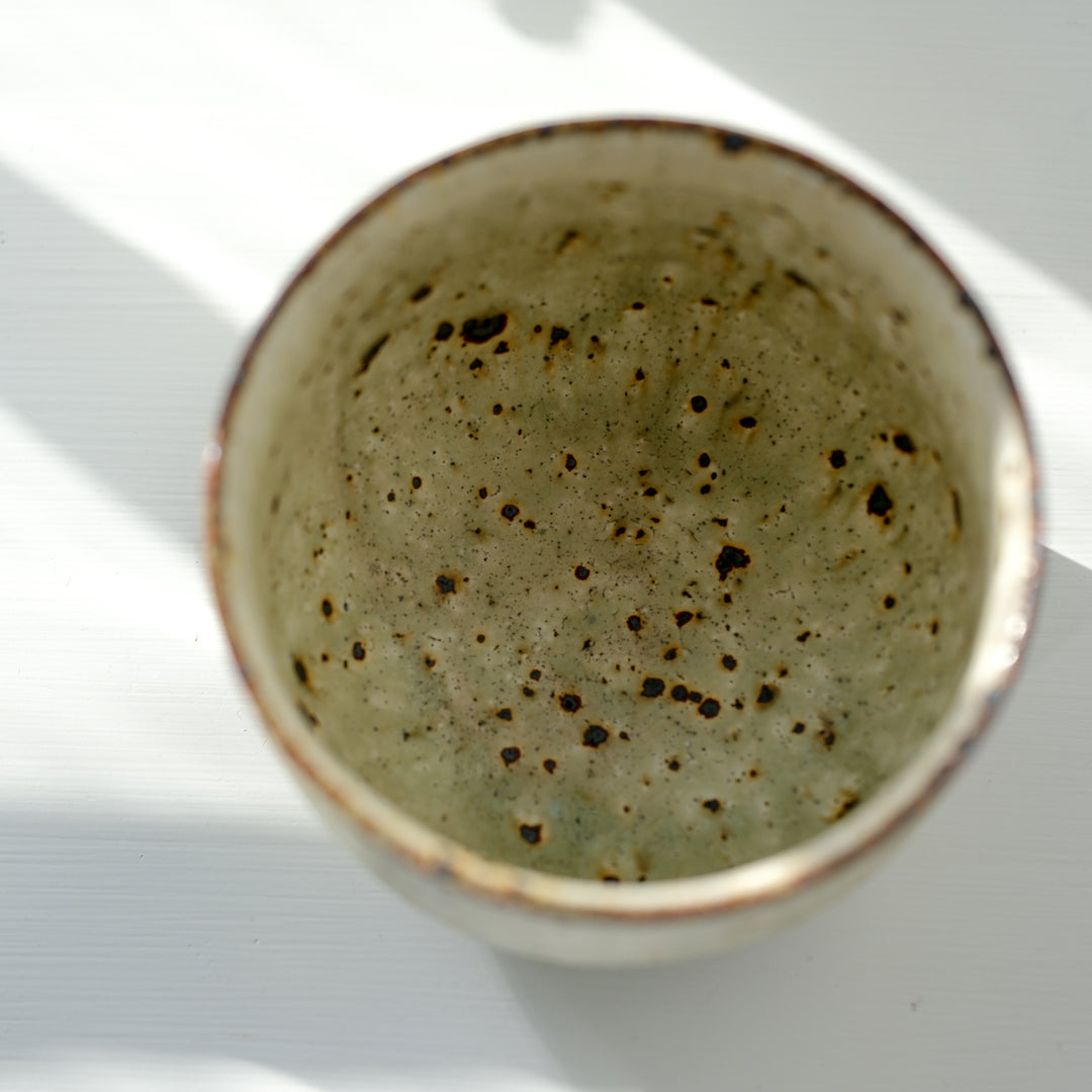 Marco Minetti, Matcha bowl, rounded shape, matt green | feldspar glaze (MM28)