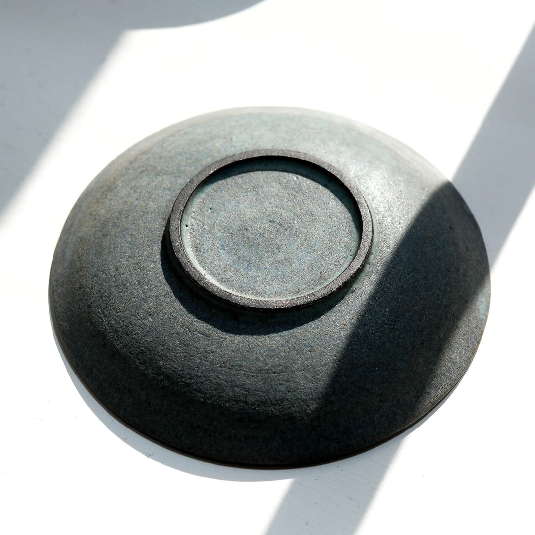 Saeam Kwon, Teller 16 cm, handgefertigte Keramik | petrol-grau (SK27)