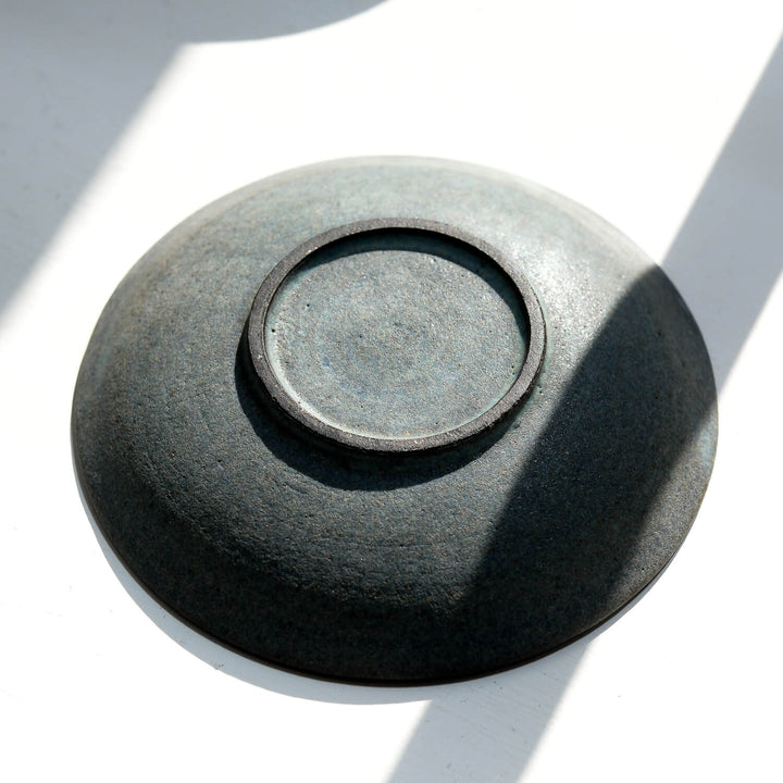 Saeam Kwon, Teller 16 cm, handgefertigte Keramik | petrol-grau (SK27)