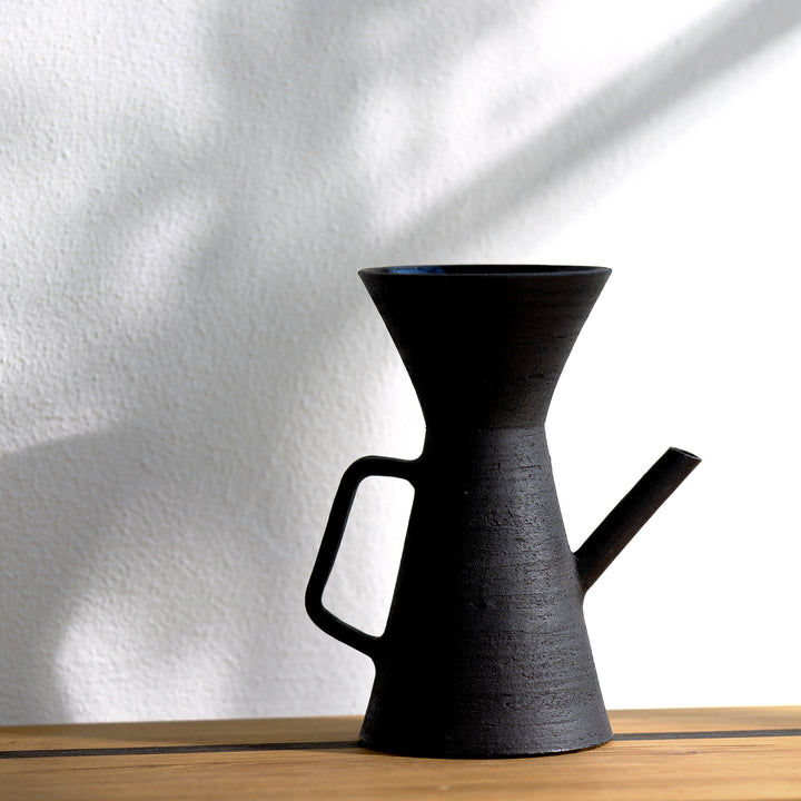 Saeam Kwon, Keramik, Kaffeekanne inkl. Filter, 200ml | matt schwarz (SK19)