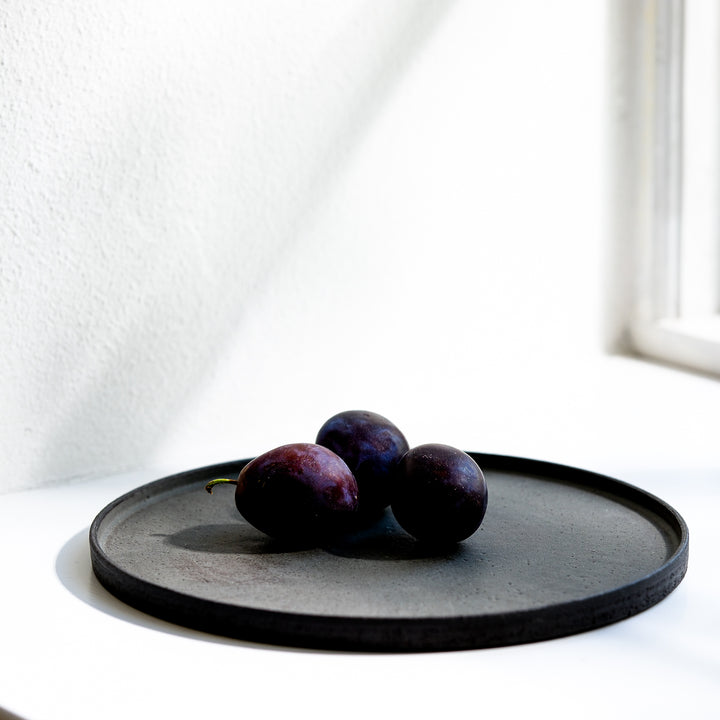 Saeam Kwon, ceramic, gourmet plate Ø 22 cm | gray green (SK07)