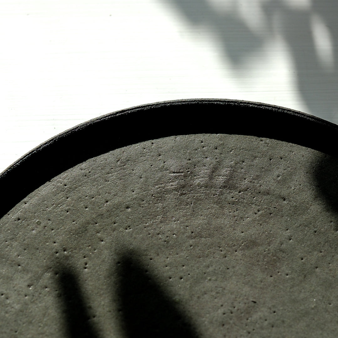 Saeam Kwon, ceramic, gourmet plate Ø 22 cm | gray green (SK07)