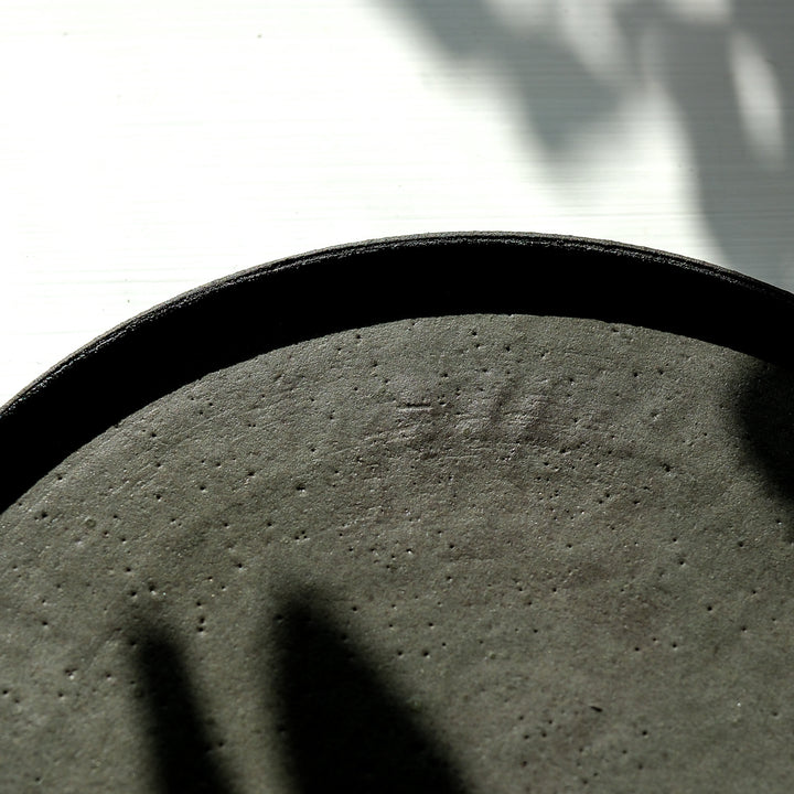 Saeam Kwon, ceramic, gourmet plate Ø 22 cm | gray green (SK07)